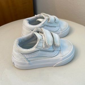 Vans Velcro White Baby Walker Sneakers 3